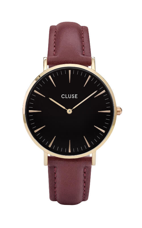 Montre CLUSE La Bohème Gold White-Marsala CL18412 - PRECIOVS