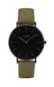 Montre CLUSE La Bohème Full Black/Olive Green CL18502 - PRECIOVS