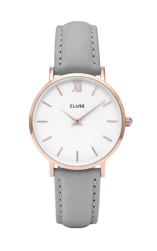 Montre CLUSE Minuit Rose Gold White/Grey CL30002 - PRECIOVS
