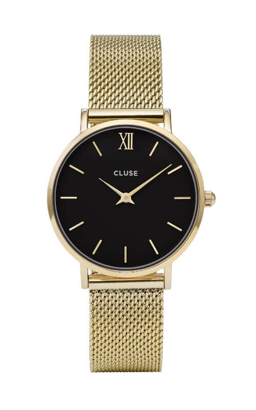 Montre CLUSE Minuit Mesh Gold/Black CW0101203017 - PRECIOVS