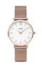 Montre Cluse Minuit Mesh Rose Gold/White CW0101203001 - PRECIOVS