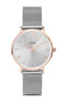 Montre CLUSE Minuit Mesh Rose Gold/Silver CL30025 - PRECIOVS