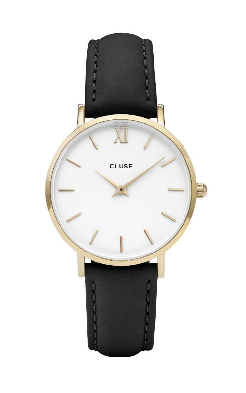 Montre Cluse Minuit Gold White/Black CL30019 - PRECIOVS