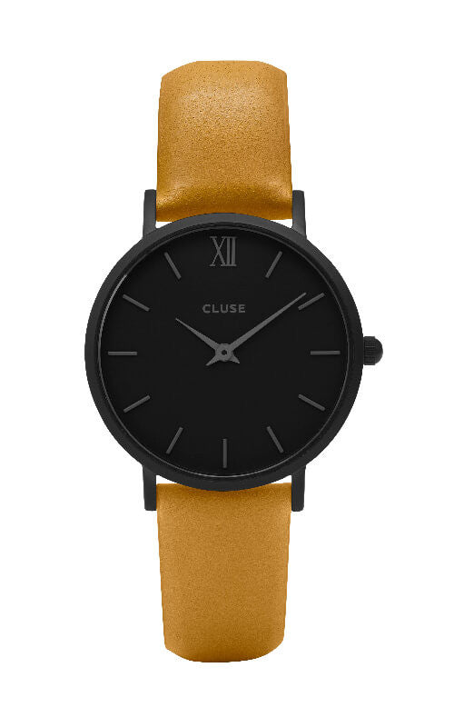 Montre CLUSE Minuit Full Black/Mustard CL30033 - PRECIOVS