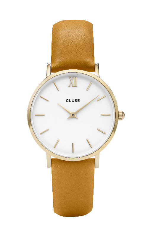 Montre CLUSE Minuit Gold White/Mustard CL30034 - PRECIOVS
