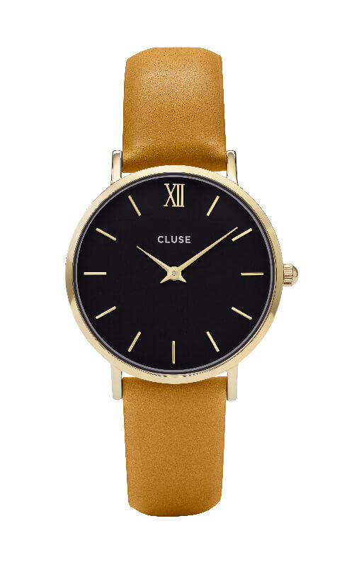Montre CLUSE Minuit Gold Black/Mustard CL30035 - PRECIOVS