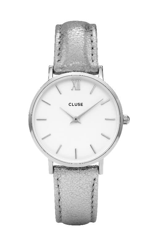Montre CLUSE Minuit Silver White/Silver Metallic CL30039 - PRECIOVS