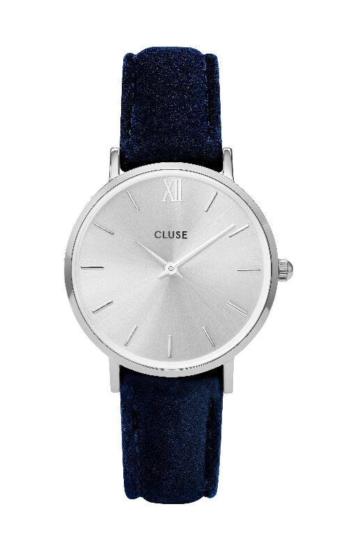 Montre CLUSE Minuit Silver Blue Velvet CL30041 - PRECIOVS