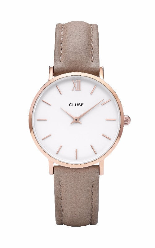 Montre CLUSE Minuit Rose Gold White/Hazelnut CL30043 - PRECIOVS