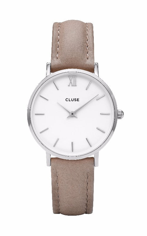 Montre CLUSE Minuit Silver White/Hazelnut CL30044 - PRECIOVS