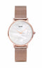 Montre CLUSE Minuit La Perle Mesh Rose Gold/White Pearl CL30047 - PRECIOVS