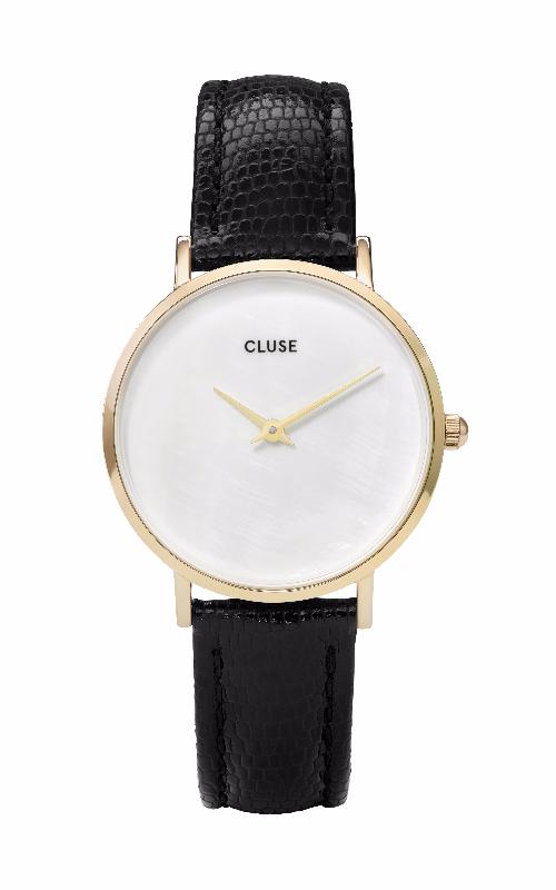 Montre CLUSE Minuit La Perle Gold White Pearl/Black Lizard CL30048 - PRECIOVS