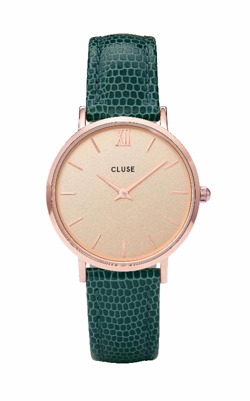 Montre CLUSE Minuit Rose Gold Champagne/Emerald Lizard CL30052 - PRECIOVS