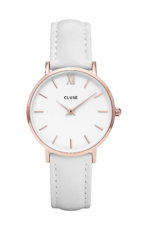 Montre Minuit Rose Gold White/White CL30056 - PRECIOVS