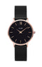 Montre CLUSE Minuit Mesh Rose Gold Black/Black CL30064 - PRECIOVS