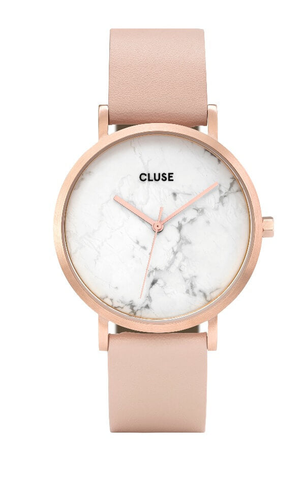 Montre CLUSE La Roche Rose Gold White Marble/Nude CL40009 - PRECIOVS