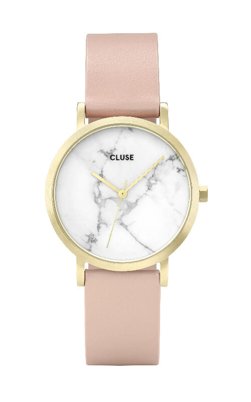 Montre CLUSE La Roche Petite Gold White Marble Nude CL40101 - PRECIOVS