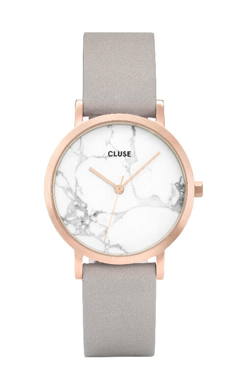 Montre CLUSE La Roche Petite Rose Gold White Marble Grey CL40103 - PRECIOVS