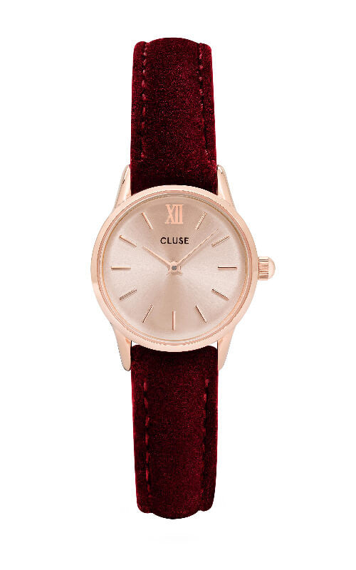 Montre CLUSE La Vedette Rose Gold Red Velvet CL50018 - PRECIOVS