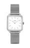 Montre CLUSE La Tétragone Silver Mesh/White CL60001 - PRECIOVS