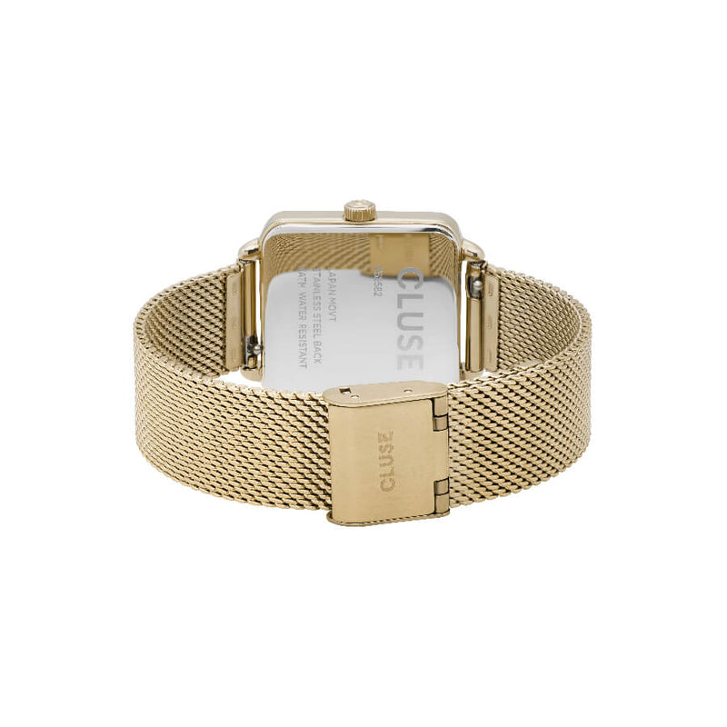 Montre CLUSE La Tétragone Gold Mesh/White CL60002 - PRECIOVS