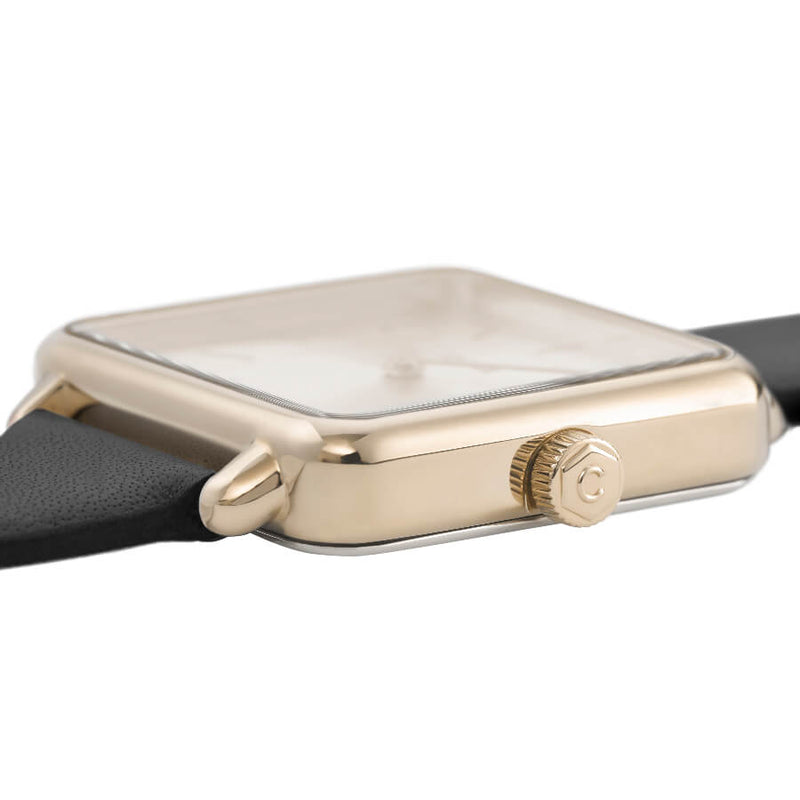 Montre CLUSE La Tétragone Gold Gold/Black CL60004 - PRECIOVS