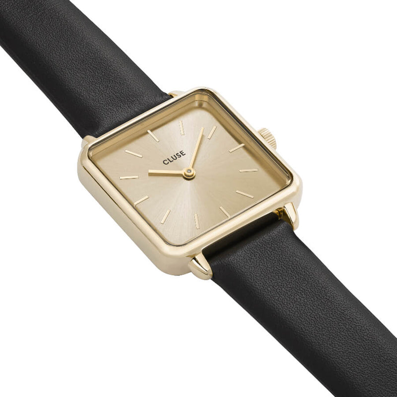 Montre CLUSE La Tétragone Gold Gold/Black CL60004 - PRECIOVS