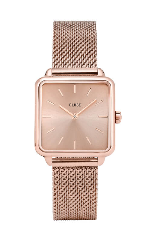 Montre CLUSE La Tétragone Mesh Full Rose Gold CL60013 - PRECIOVS