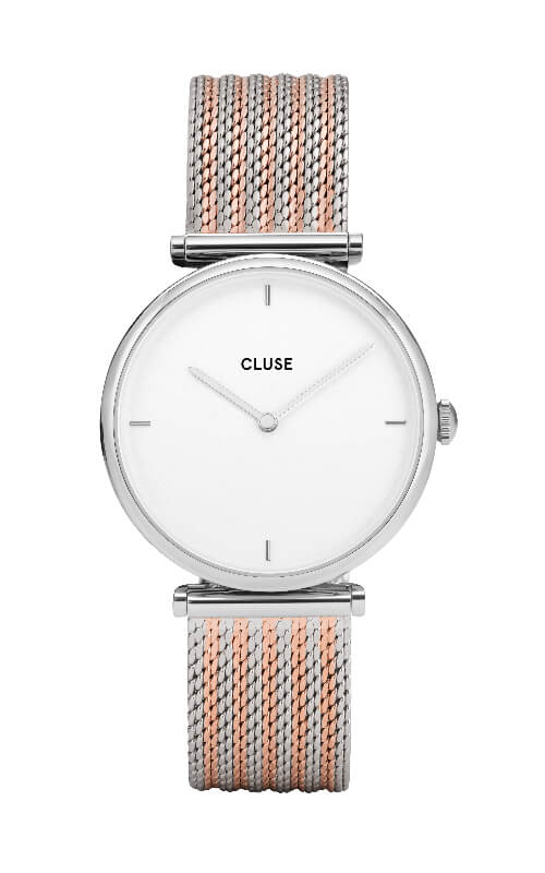 Montre CLUSE Triomphe Silver Bicolour Mesh CW0101208003 - PRECIOVS