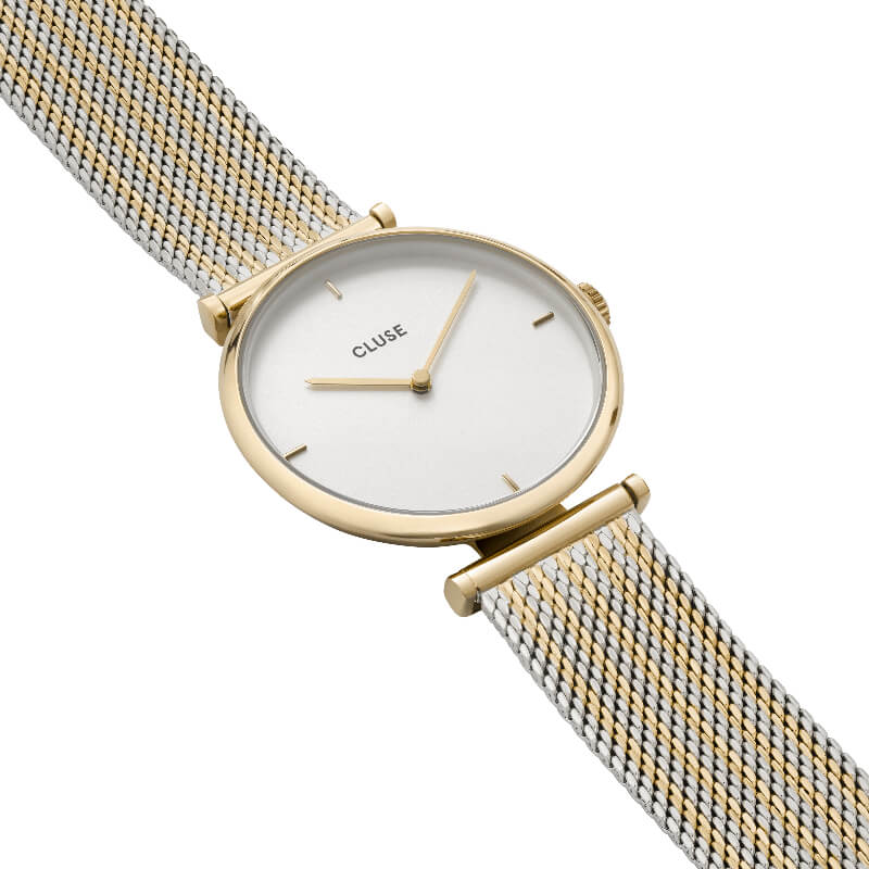 Montre CLUSE Triomphe Gold Bicolour Mesh CL61002 - PRECIOVS