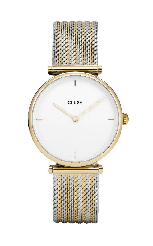 Montre CLUSE Triomphe Gold Bicolour Mesh CL61002 - PRECIOVS