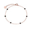 Bracelet CLUSE Essentielle Rose Gold Black Crystals Chain CLJ10013 - PRECIOVS