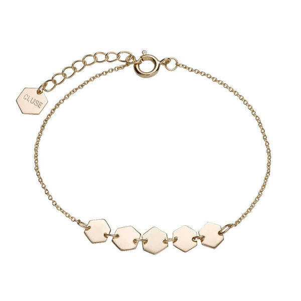 Bracelet CLUSE Essentielle Gold Hexagons Chain CLJ11007 - PRECIOVS