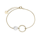 Bracelet CLUSE Idylle Gold Open Circle Marble Hexagon Chain CLJ11008 - PRECIOVS
