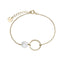 Bracelet CLUSE Idylle Gold Open Circle Marble Hexagon Chain CLJ11008 - PRECIOVS