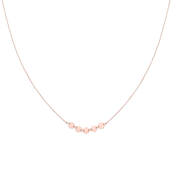 Collier CLUSE Essentielle Rose Gold Hexagons CLJ20001 - PRECIOVS