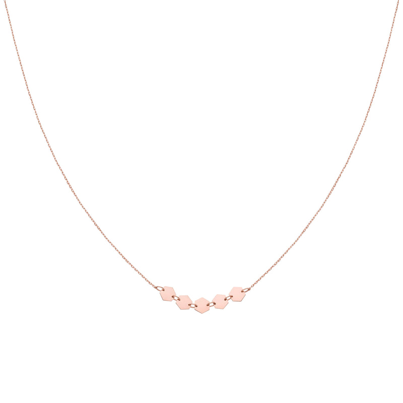 Collier CLUSE Essentielle Rose Gold Hexagons CLJ20001 - PRECIOVS