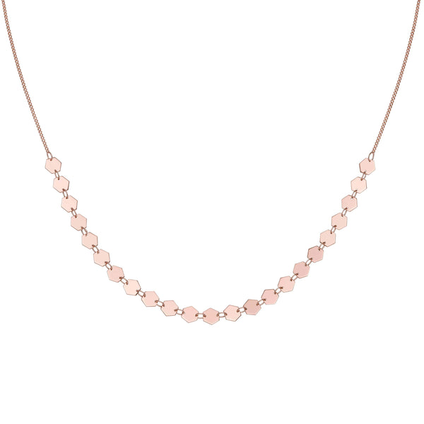 Collier/tour de cou CLUSE Essentielle Rose Gold All Hexagons Choker CLJ20003 - PRECIOVS