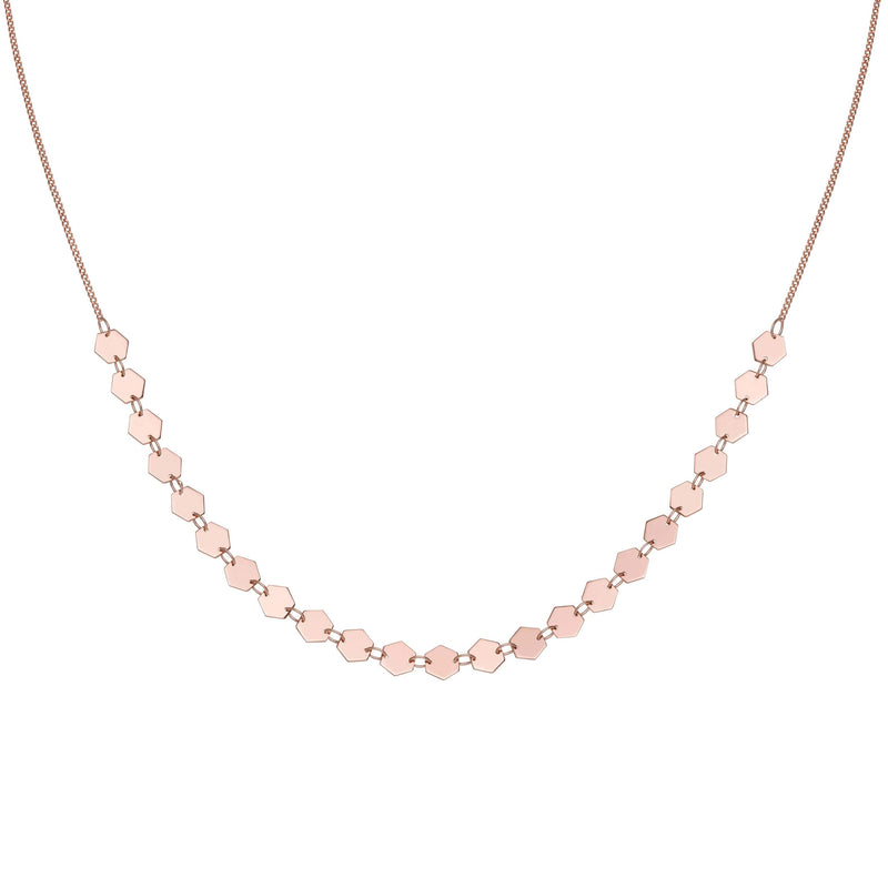 Collier/tour de cou CLUSE Essentielle Rose Gold All Hexagons Choker CLJ20003 - PRECIOVS