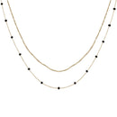 Ensemble de colliers CLUSE Gold avec cristaux noirs CLJ21007 - PRECIOVS