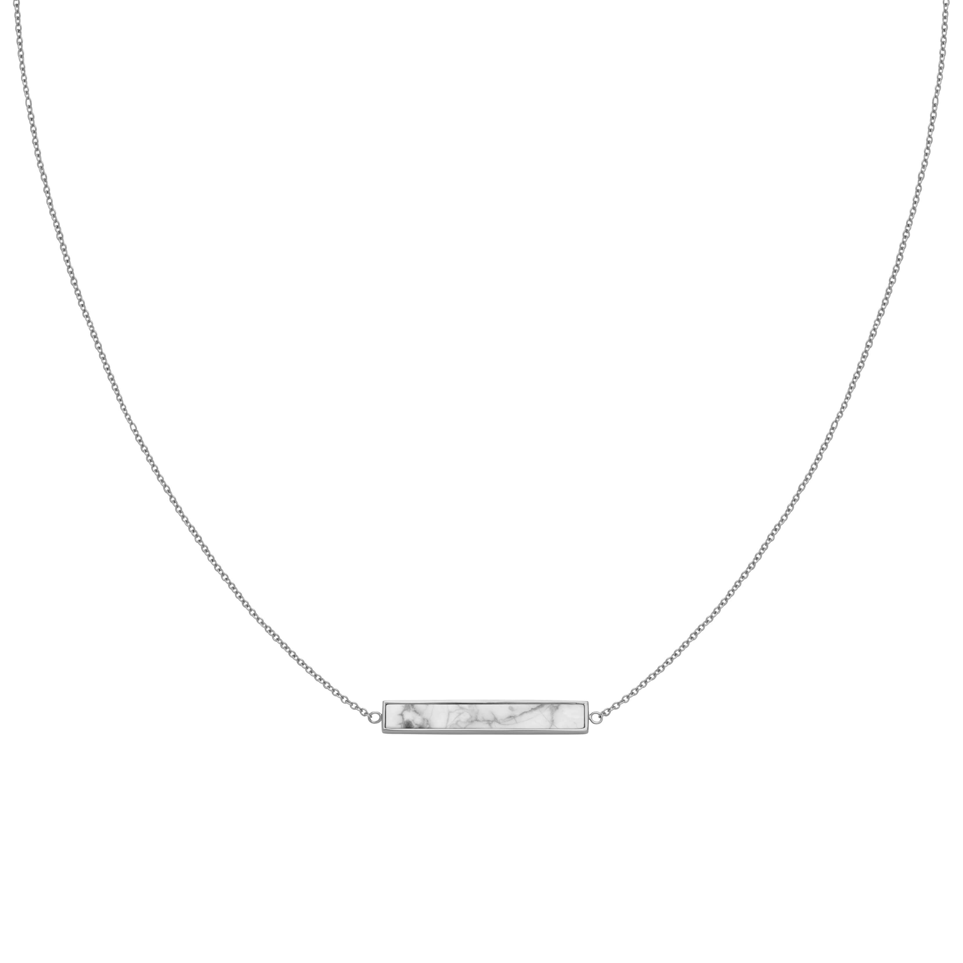 Collier CLUSE Idylle Silver Marble Bar CLJ22009 - PRECIOVS