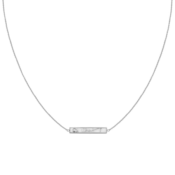 Collier CLUSE Idylle Silver Marble Bar CLJ22009 - PRECIOVS