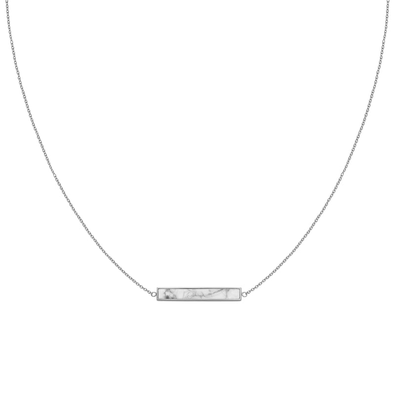 Collier CLUSE Idylle Silver Marble Bar CLJ22009 - PRECIOVS