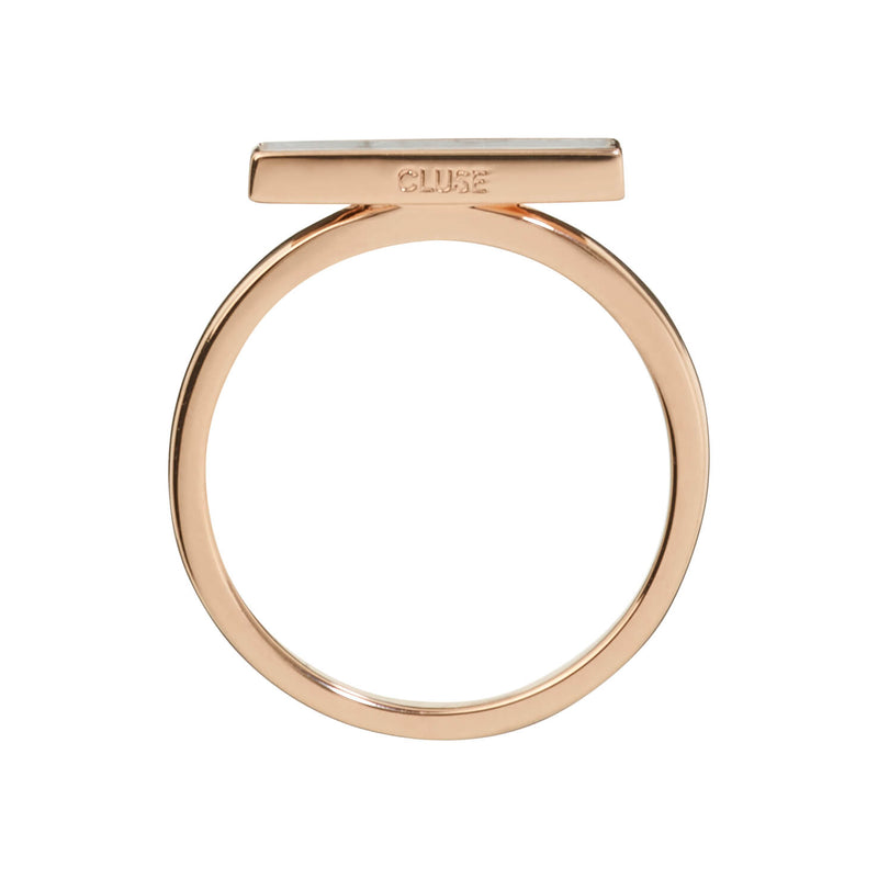 Bague CLUSE Idylle Rose Gold Marble Bar CLJ40002 - PRECIOVS