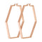 Boucles d'oreilles CLUSE Essentielle Rose Gold Large Hexagonal Hoop CLJ50003 - PRECIOVS