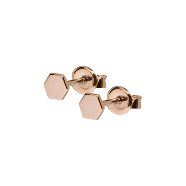 Boucles d'oreilles CLUSE Essentielle Rose Gold Hexagon Stud CLJ50006 - PRECIOVS