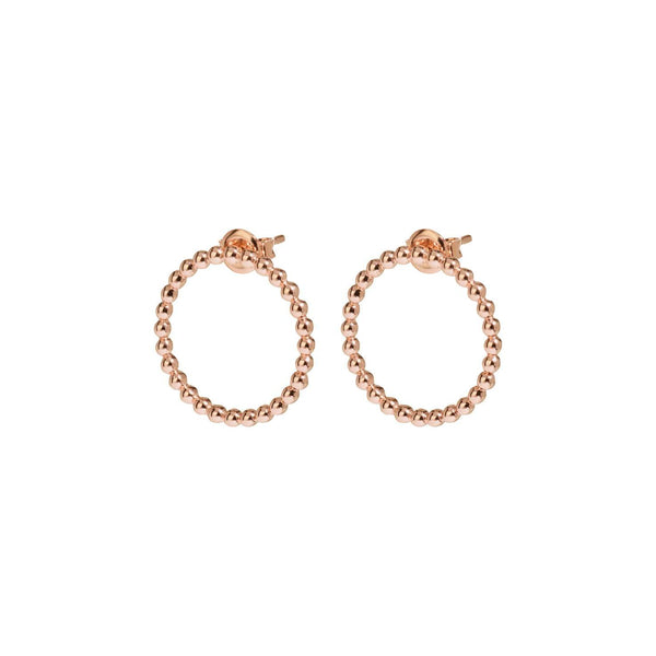 Boucles d'oreilles CLUSE Essentielle Rose Gold Open Circle Embellished Stud CLJ50007 - PRECIOVS