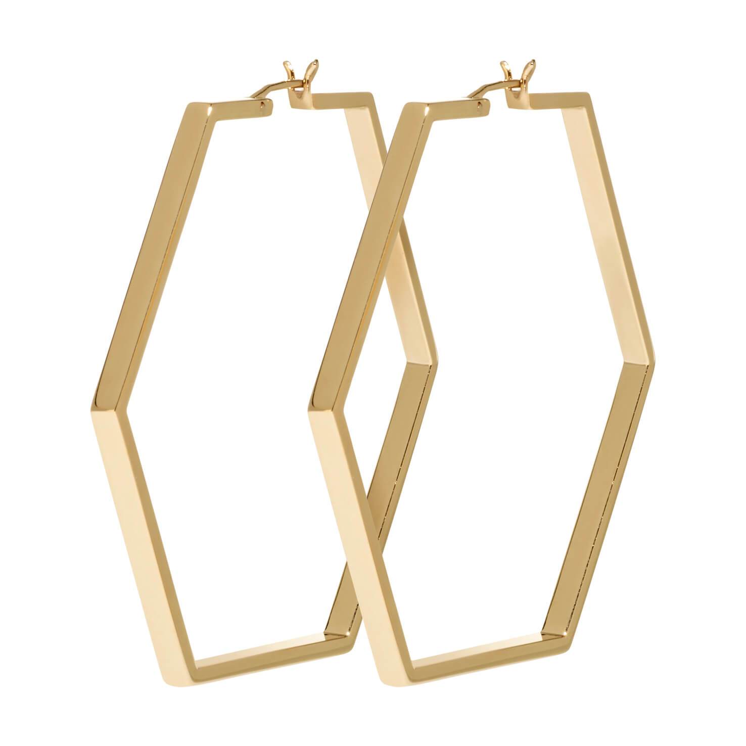 Boucles d'oreilles CLUSE Essentielle Gold Large Hexagonal Hoop CLJ51003 - PRECIOVS