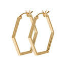 Boucles d'oreilles CLUSE Essentielle Gold Hexagonal Hoop CLJ51004 - PRECIOVS