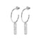 Boucles d'oreilles CLUSE Idylle Silver Marble Bar Hoop CLJ52001 - PRECIOVS